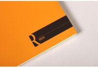 Rhodia 162011C Notizblock (DIN A5, 14,8 x 21 cm, liniert, 70 Blatt, praktisch und belastbar) 1 Stück orange