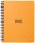 Rhodia 193418C Meeting Book (mit Spiralbindung, 14,8 x 21 cm, 80 Blatt) 1 Stück orange