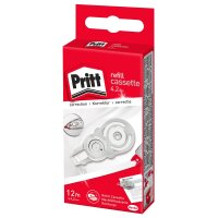 Pritt PRX4H Korrektur Roller Refillkassette, Bandlänge: 12 m, Bandbreite: 4,2 mm, 1 Stück