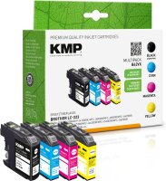 KMP Multipack B62VX cyan, magenta, gelb Tintenpatronen...