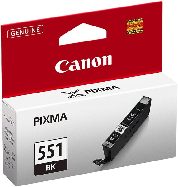 Canon Tintenpatrone CLI-551 BK schwarz black - 7 ml für PIXMA Drucker ORIGINAL