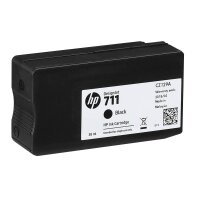 HP Nr. 711 - CZ129A Tintenpatrone für HP DesignJet T120, T125, T130, T520, T525, T530 Großformatplotterdrucker und HP 711 DesignJet Druckkopf, Schwarz, 38 ml