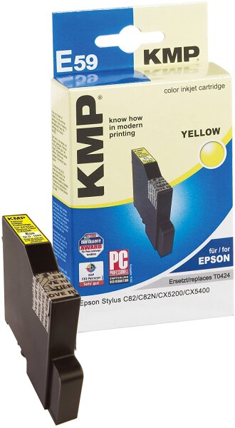 KMP Patrone E59 für Epson (Stylus C82, C82N, CX5200) gelb