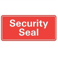 AVERY Zweckform Sicherheitssiegel VOID 7310 Security Seal (leuchtrot, 78 x 38 mm, 100 Stück auf Rolle) im Kartonspender