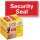 AVERY Zweckform Sicherheitssiegel VOID 7311 Security Seal (leuchtrot, 38 x 20 mm, 200 Stück auf Rolle) im Kartonspender