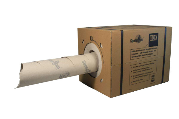 2 SpeedMan Boxen mit 450m Packpapier | Grammatur 70 gr/m² | Schrenzpapier Spender | in verschiedenen Mengen wählbar