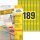 AVERY Zweckform L6037-20 Gelbe Etiketten (3.780 Aufkleber, 25,4x10mm auf A4, wieder rückstandsfrei ablösbar, selbstklebende Farbetiketten, Papier matt, bedruckbare, farbige Klebeetiketten) 20 Blatt