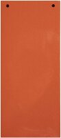 Exacompta 100er Pack Trennstreifen Karton 10,5 x 24 cm Orange für eine übersichtliche Ablage Ihrer Dokumente. Trennlaschen Trennblätter Ordner Register Blauer Engel