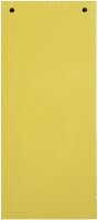 Exacompta 100er Pack Trennstreifen Karton 10,5 x 24 cm Gelb für eine übersichtliche Ablage Ihrer Dokumente. Trennlaschen Trennblätter Ordner Register Blauer Engel