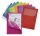 Exacompta Fenstermappen 25er Pack, Recycling Karton, Organisationsdruck, 120g, DIN A4, farbig sortiert Blauer Engel