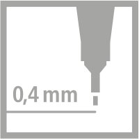 Fineliner - STABILO point 88 - 10er Pack - schwarz