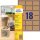 AVERY Zweckform L7110-25 Kraftpapier (zum Bedrucken, selbstklebend, 62x42 mm, 450 eckige Aufkleber auf 25 Blatt, recycling Klebepunkte zum Kennzeichnen von Produkten) Etiketten naturbraun