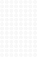 AVERY Zweckform 3175 selbstklebende Markierungspunkte 416 Stück (Ø 8mm, Klebepunkte auf 4 Bogen, Punktaufkleber zur Farbcodierung, runde Aufkleber für Kalender, Planer und zum Basteln, Papier) weiß