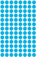 AVERY Zweckform 3011 selbstklebende Markierungspunkte 416 Stück (Ø8mm, Klebepunkte auf 4 Bogen, Punktaufkleber zur Farbcodierung, runde Aufkleber für Kalender, Planer und zum Basteln, Papier) blau