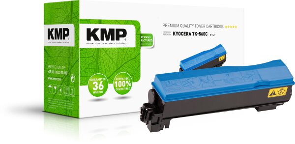KMP K-T41 cyan Tonerkartusche ersetzt Kyocera FS-C5300/FS-C5350DN (TK-560C)