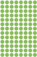 AVERY Zweckform 3179 selbstklebende Markierungspunkte (Ø 8 mm, 416 Klebepunkte auf 4 Bogen, runde Aufkleber für Kalender, Planer und zum Basteln, Papier, matt) leuchtgrün