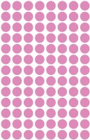 AVERY Zweckform 3111 Selbstklebende Markierungspunkte, Rosé (Ø 8 mm; 416 Klebepunkte auf 4 Bogen; Runde Aufkleber für Kalender, Planer und zum Basteln) Papier, matt