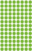AVERY Zweckform 3592 selbstklebende Markierungspunkte 416 Stück (Ø 8mm, ablösbare Klebepunkte auf 4 Bogen, Farbcodierung, runde Aufkleber für Kalender, Planer und zum Basteln, Papier) grün