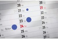 AVERY Zweckform 3853 selbstklebende Markierungspunkte (ø 10 mm, 800 Klebepunkte auf Rolle im Spender, runde Aufkleber für Kalender, Planer und zum Basteln) blau