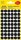 AVERY Zweckform 3140 selbstklebende Markierungspunkte 270 Stück (Ø12mm, Klebepunkte auf 5 Bogen, Punktaufkleber zur Farbcodierung, runde Aufkleber für Kalender, Planer und zum Basteln, Papier) schwarz