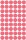 AVERY Zweckform 3147 selbstklebende Markierungspunkte (Ø 12 mm, 270 Klebepunkte auf 5 Bogen, runde Aufkleber für Kalender, Planer und zum Basteln, Papier, matt) leuchtrot