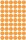 AVERY Zweckform 3148 selbstklebende Markierungspunkte (Ø 12 mm, 270 Klebepunkte auf 5 Bogen, runde Aufkleber für Kalender, Planer und zum Basteln, Papier, matt) neonorange