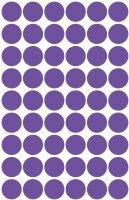 AVERY Zweckform 3115 Selbstklebende Markierungspunkte, Violett (Ø 12 mm; 270 Klebepunkte auf 5 Bogen; Runde Aufkleber für Kalender, Planer und zum Basteln) Papier, matt