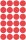 AVERY Zweckform 3595 selbstklebende Markierungspunkte 96 Stück (Ø18mm, ablösbare Klebepunkte auf 4 Bogen, Farbcodierung, runde Aufkleber für Kalender, Planer und zum Basteln, Papier) rot