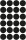 AVERY Zweckform 3003 selbstklebende Markierungspunkte 96 Stück (Ø18mm, Klebepunkte auf 4 Bogen, Punktaufkleber zur Farbcodierung, runde Aufkleber für Kalender, Planer und zum Basteln, Papier) schwarz