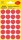 AVERY Zweckform 3004 selbstklebende Markierungspunkte 96 Stück (Ø18mm, Klebepunkte auf 4 Bogen, Punktaufkleber zur Farbcodierung, runde Aufkleber für Kalender, Planer und zum Basteln, Papier) rot