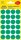AVERY Zweckform 3006 selbstklebende Markierungspunkte 96 Stück (Ø18mm, Klebepunkte auf 4 Bogen, Punktaufkleber zur Farbcodierung, runde Aufkleber für Kalender, Planer und zum Basteln, Papier) grün