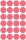 AVERY Zweckform 3172 selbstklebende Markierungspunkte (Ø 18 mm, 96 Klebepunkte auf 4 Bogen, runde Aufkleber für Kalender, Planer und zum Basteln, Papier, matt) leuchtrot