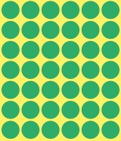 AVERY Zweckform 3376 selbstklebende Markierungspunkte (Ø 18 mm, 1.056 Klebepunkte auf 22 Bogen, runde Aufkleber für Kalender, Planer und zum Basteln, Papier, matt) grün