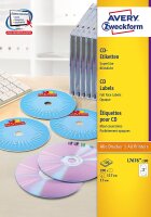AVERY Zweckform L7676-100 selbstklebende CD-Etiketten...