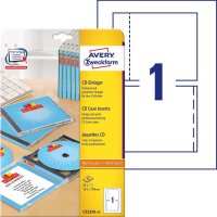AVERY Zweckform C32250-25 CD-Einleger (25 CD-Cover,...