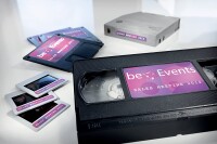 AVERY Zweckform L4746REV-25 Etiketten für VHS-Videokassetten (A4, 325 Stück, 147,3 x 20 mm, 25 Blatt) weiß