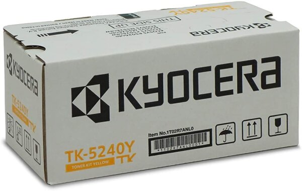 Kyocera TK-5240Y Original Toner-Kartusche Gelb 1T02R7ANL0. Für ECOSYS M5526cdn, ECOSYS M5526cdw, ECOSYS P5026cdn, ECOSYS P5026cdw