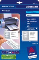 AVERY Zweckform C32011-500 vorbedruckbare Superior Visitenkarten, blanko (5.000 Stück, 200g, 85x54 mm, einseitig bedruckbar, matt weiß, 500 Blatt) für Pre-Print-Verfahren geeignet