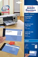 AVERY Zweckform C32015-10 Premium Visitenkarten, blanko...