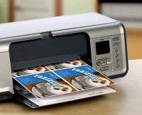 AVERY Zweckform C32252-25 Postkarten (blanko, beidseitig bedruckbar, matt weiß, extra feine Mikroperforation, 25 Blatt) zum Selbstbedrucken auf allen Druckern