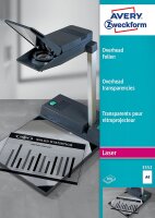 AVERY Zweckform 3552 Overhead-Folien für S/W Laserdrucker und -Kopierer (100 Transparentfolien, A4, spezialbeschichtet, stapelverarbeitbar, Folienstärke 0,10 mm, lösemittelfrei)