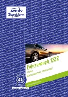 AVERY Zweckform 1222 Fahrtenbuch (für PKW vom Finanzamt anerkannt, A5, Recycling-Papier, 64 Seiten insgesamt 682 Fahrten, für Deutschland und Österreich zur Abgrenzung privater/geschäftlicher Fahrten)