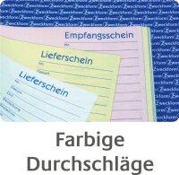 AVERY Zweckform 361 Gutschein (A6 quer, mit 1 Blaupapier, von Rechtsexperten geprüft, fälschungssicher, mit Ausfüllhilfe, für Deutschland zum Erstellen von Gutschriften, 2x50 Blatt) weiß/gelb