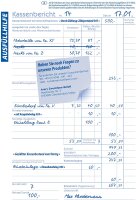AVERY Zweckform 305 Kassenbericht (A5, mikroperforiert, von Rechtsexperten geprüft, für Deutschland und Österreich zur ordnungsgemäßen, kostengünstigen Buchführung, 50 Blatt) weiß