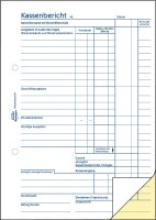 AVERY Zweckform 317 Kassenbericht (A5, mit 1 Blatt Blaupapier, von Rechtsexperten geprüft, für Deutschland und Österreich zur ordnungsgemäßen, kostengünstigen Buchführung, 2x50 Blatt) weiß/gelb