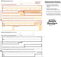 AVERY Zweckform 2817-200 Überweisung/Zahlschein (PC-Druckerformular, A4, von Rechtsexperten geprüft, für Deutschland, zum einfachen Erstellen von Überweisungen am PC, 200 Blatt)