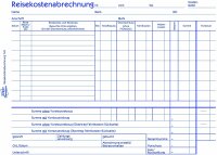AVERY Zweckform 740 Reisekostenabrechnung (A5 quer, mit 1Blatt Blaupapier, von Rechtsexperten geprüft für Deutschland/Österreich zur wöchentlichen Abrechnung inkl Kfz-Kostenaufstellung, 50 Blatt) weiß