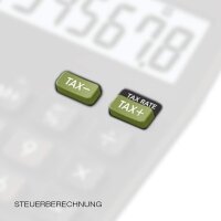 CASIO Tischrechner MS-8B, 8-stellig, Steuerberechnung, Währungsumrechnung, Vorzeichenwechsel, Solar-/Batteriebetrieb