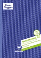 AVERY Zweckform 1227 Kassenabrechnung (A4, Recycling-Papier, mit MwSt.-Spalte, von Rechtsexperten geprüft, für Deutschland und Österreich zur ordnungsgemäßen Buchführung, 2x50 Blatt) weiß/gelb