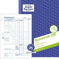 AVERY Zweckform 1265 Kassenbericht (A5, Recycling-Papier,...